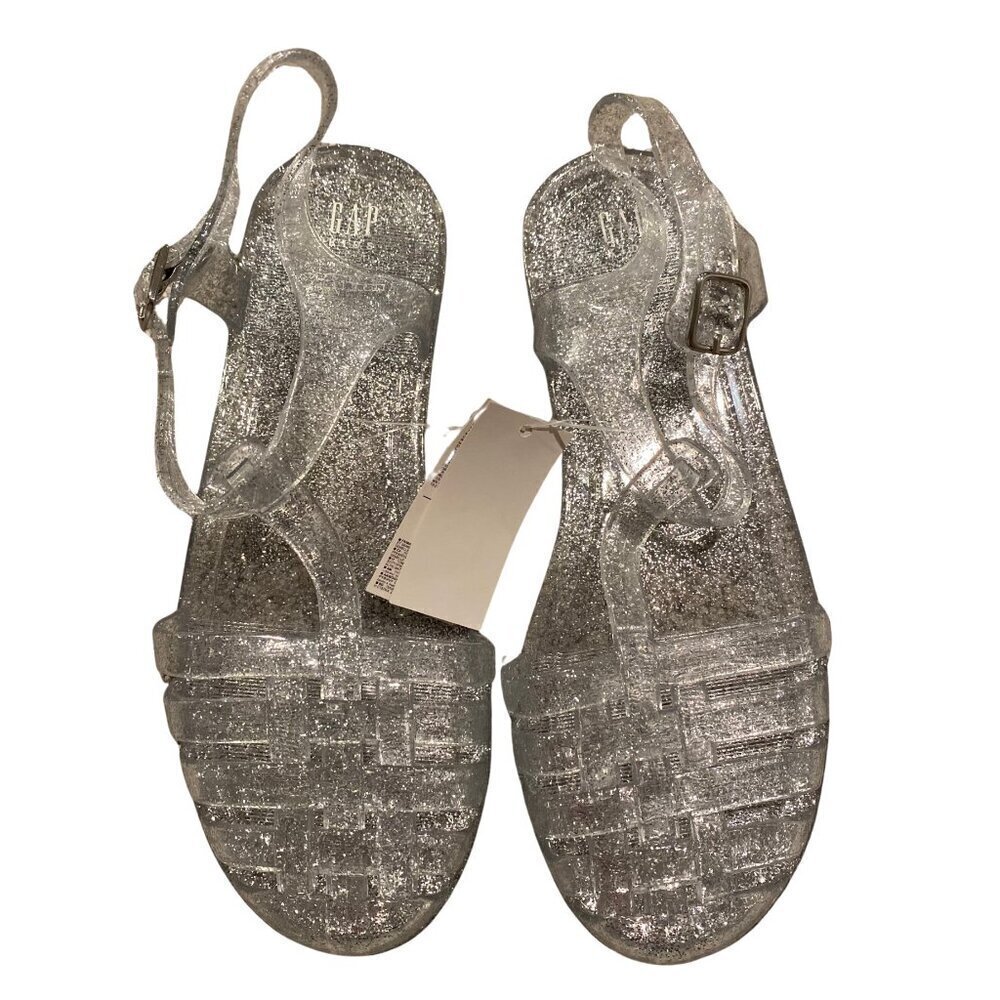 Gap Kids Big Girl's Clear Glitter Jelly Sandals